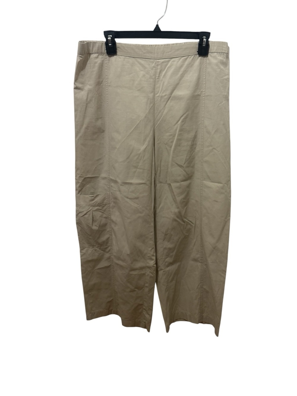 Habitat Pull On Casual Wide Leg Cropped Pants Pockets Size Large